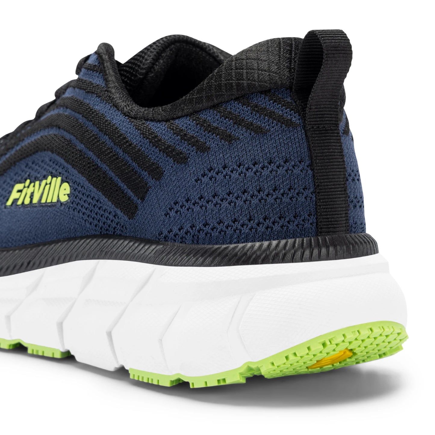 FitVille-schoenen met brede teenruimte voor heren, goed gedempte extra brede schoenen, antislip, breed, lichtgewicht en ademend, voor hardlopen