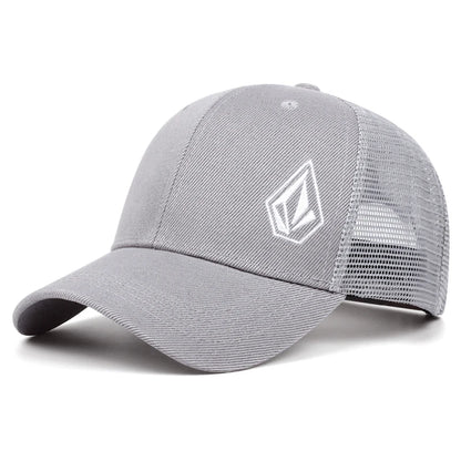 2025 New Diamond Embroidered Cotton Mesh Hat Men's Hip Hop Hat Decorative Hat Women's Outdoor Sports Sunshade Hat Baseball Hat