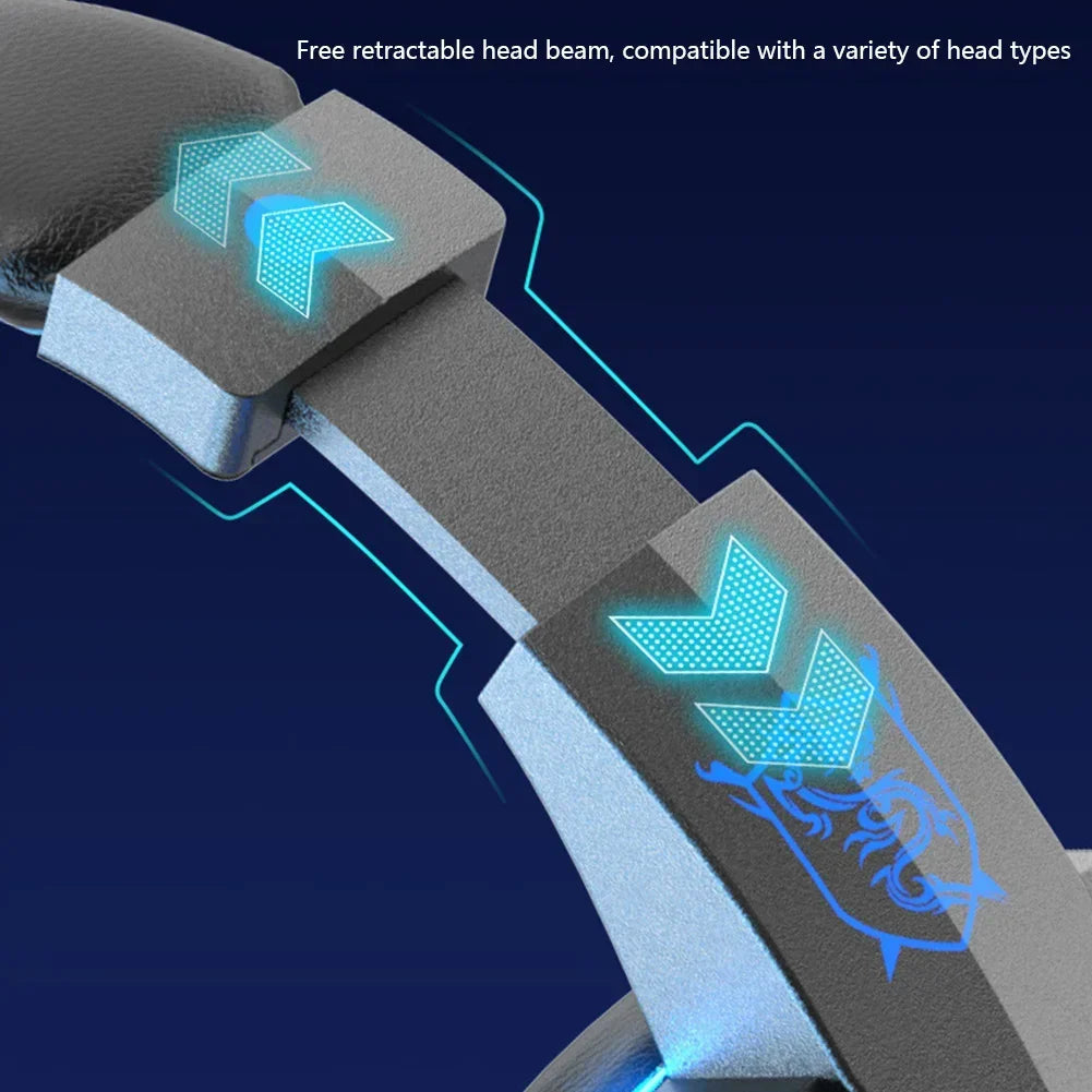 Creative Wired Gaming Headphones High Quality Microphone Led Light Bass Stereo PC Gaming Headset For Computer PS4 PS5 Xbox