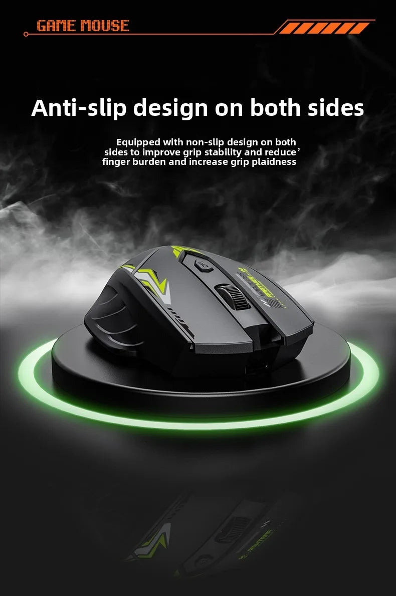 Rechargeable Wireless Mouse 2.4Ghz Gaming Computer Bluetooth Mouse 1600DPI Ergonomic Gamer Mice For PC Office Laptop