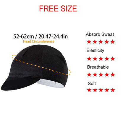 Gorra de ciclismo de los Emiratos Árabes Unidos para hombre: gorras clásicas de verano de secado rápido, para equipo profesional, ciclismo de carretera, montaña (MTB) y competición, para llevar debajo del casco