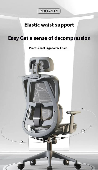 Office Chair Gaming Desk Ergonomic Computer Adjustable Armrests 3D Headrest Chair Lift Chair Back Can Tilt Back with Foo Pedals