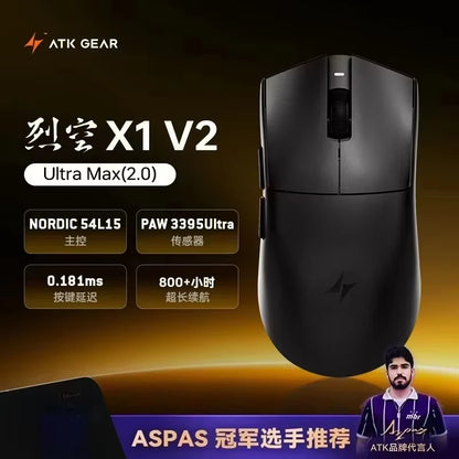 ATK Blazing Sky X1/X1V2 Mouse Gamer Wireless 8K Low Latency Lightweight FPS Liekong E-sports Gaming Mouse Custom Pc Accessories