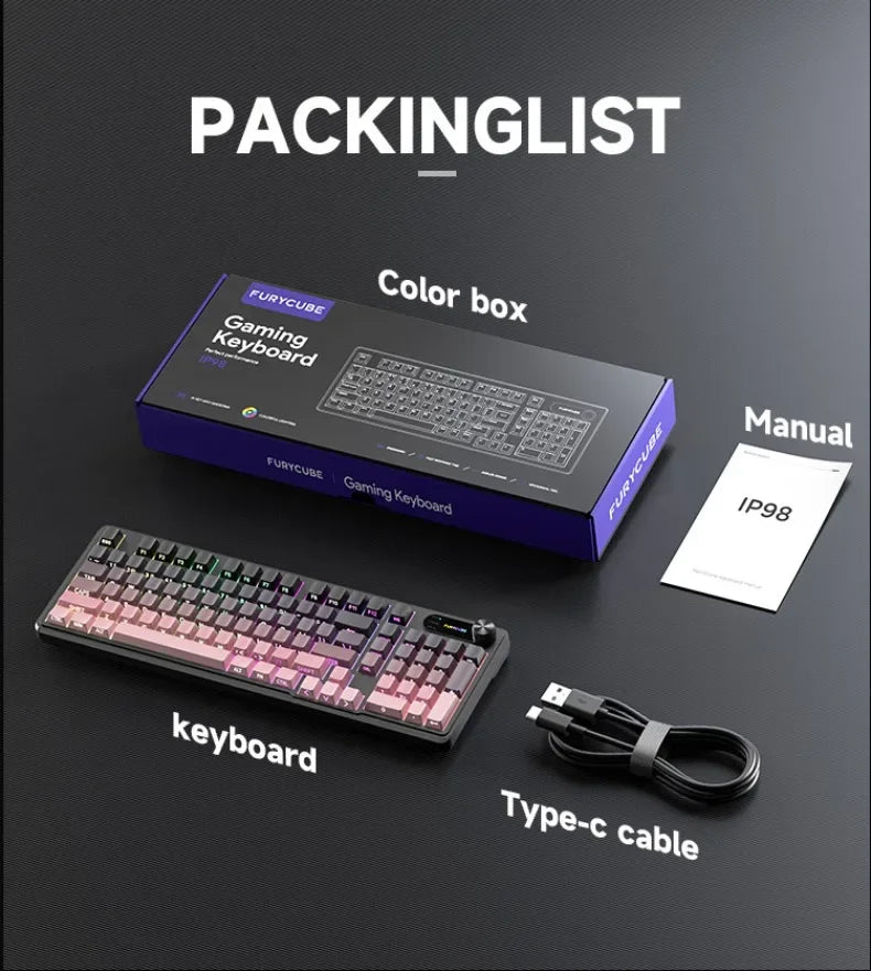 Wired Silent Keyboard Gaming Keyboard Magnetic Mechanical Wired for Pro Gaming Rapid Trigg 8000Hz 128K Rate