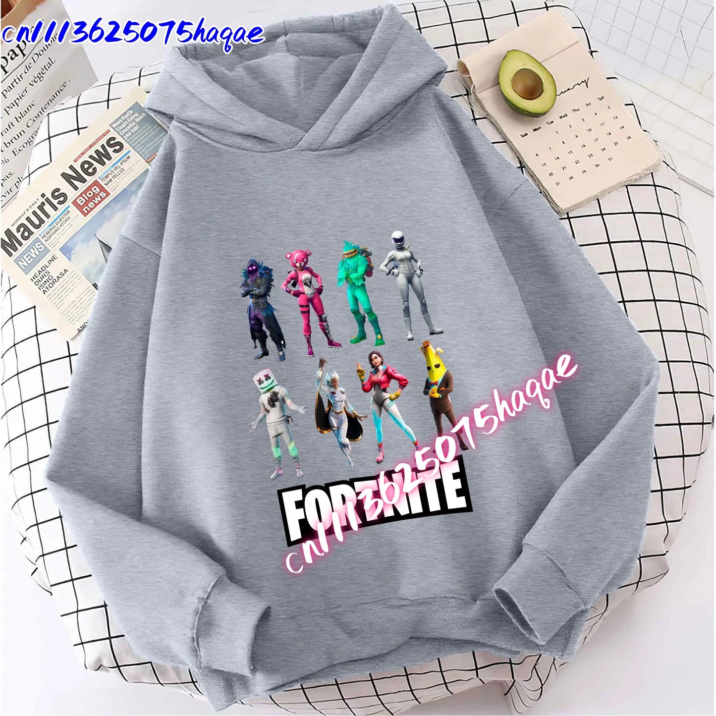 New Fortnite Kids Sweatshirts Cartoon Game Character Printed Hoodie Autumn Casual Children’s Tops Winter Baby Boys Clothing