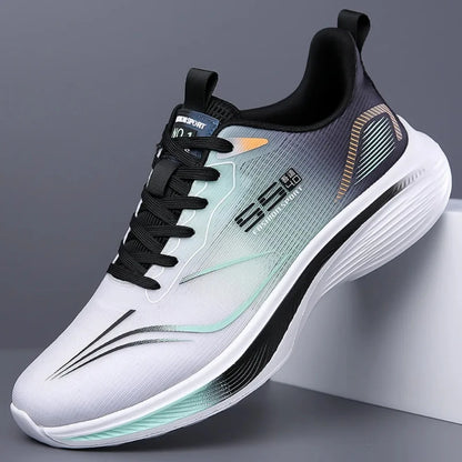 Pantofi de maraton cu placă din carbon pentru bărbați, sneakers casual cu pernă de aer, încălțăminte sport de alergare masculină luxoasă, confortabilă și ușoară