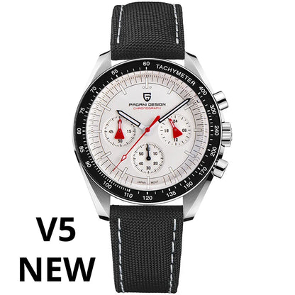 PAGANI DESIGN AK Project Mars Men's Watches Top Luxury Quartz Watch For Men AR Sapphire Speed Sport Chronograph Automatic Date