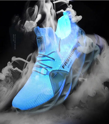 Hot Sale Fashion Purple Casual Sneakers Women Men Blade Running Shoes Big Size 48 Light Breathable Sports Shoes Men Mesh Sneakers