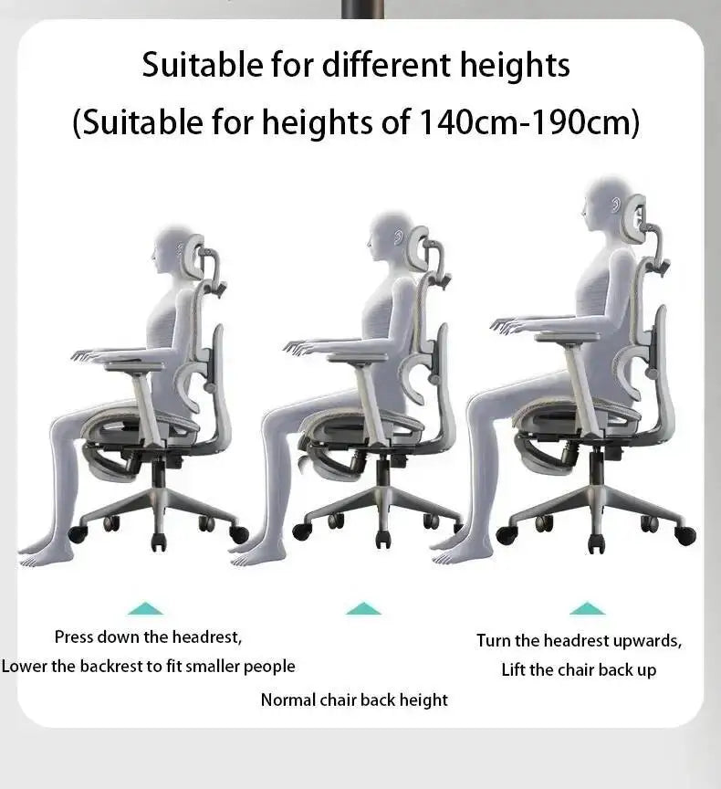 Support, Electronic Gaming Seat Computer Chair Back Adjustable Ergonomic Free Delivery Sedia Office Chair Wheelchair Furniture