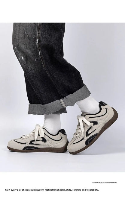 Men's Lightweight Comfortable Soft Bottom Casual Versatile Deqin Shoes Breathable Anti-slip Wear-resistant Flat Heel Sports S...