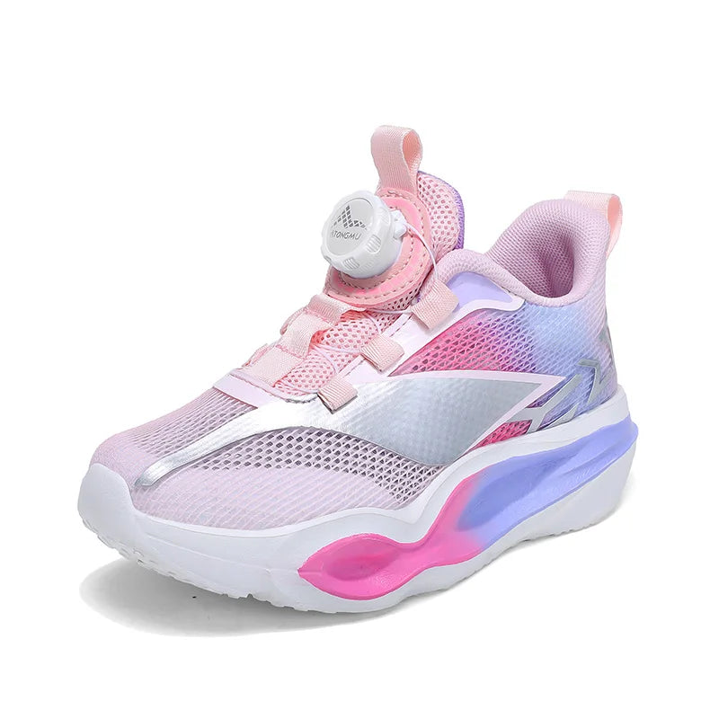 Kinder-Sneaker, modisch, mit dicker, weicher Sohle, Dämpfung, elastisch, lässig und bequem – neue leichte Mesh-Tennisschuhe und Jogging-Schuhe