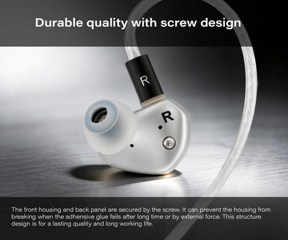 Angelears Kefine Klean SV 10mm DLC Diaphragm Dynamic Driver IEMs Hi-Fi In-ear Earphone with Nozzles and SPC Cable