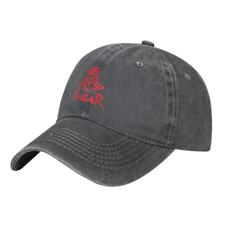 Cappellini da baseball vintage da rally fuoristrada D-Dakares, stile unisex, effetto consumato, lavati, cappellini da sole da viaggio, morbidi e non strutturati
