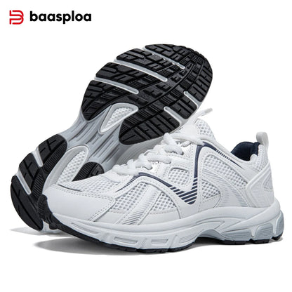 Baasploa Women Running Sneakers Brand Mesh Breathable Comfortable Walking Shoes Outdoor Anti-slip Female Casual Jogging Sports Shoes