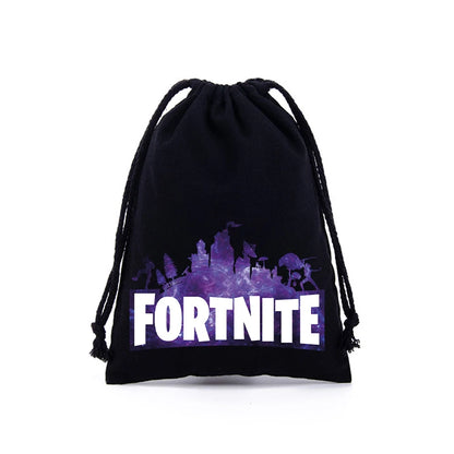 Sacche con coulisse Fortnite per bambini e bambine, stampa cartoon anime, grande capacità, borse portaoggetti, tote bag e borsetta, nuovo grazioso regalo di compleanno