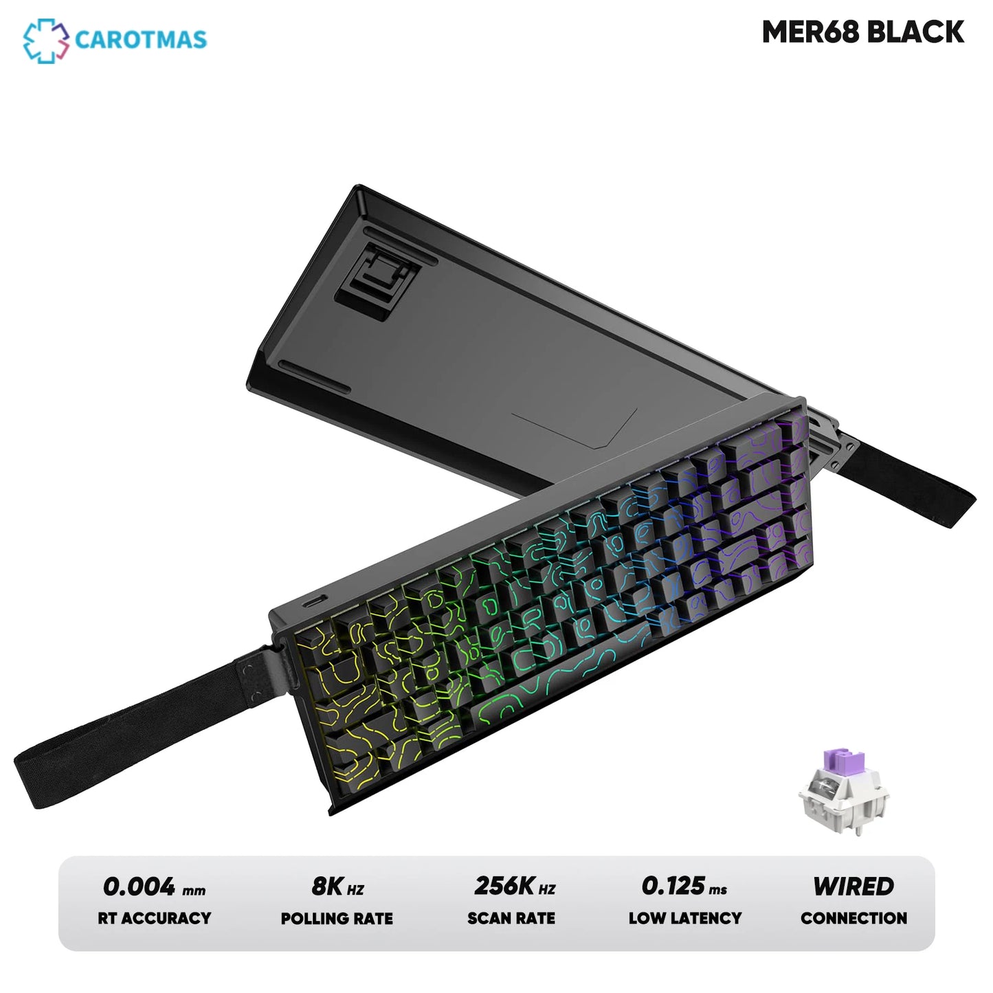 IROK Carotmas Mercury68 Mercury 68 Mercury68 Pro Mercury68 Max RT 0.001mm 8K Gamer Wired Gaming Magnetic Mechanical Keyboard