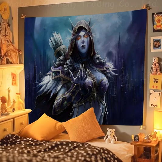 Game World of Warcraft Colorful Flag Wall Hanging Bohemian Wall Banner Mandala Indoor Art Decor