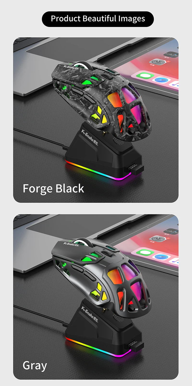 Lenovo X9Pro Tri-Mode Wireless Mouse 2.4G Bluetooth Wired Lightweight Magnetic Charging Dock Desktop Laptop Gaming&Office