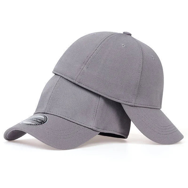 High Quality Baseball Cap Man Fitted Closed Full Cap Mesh Cap Outdoor Breathable Sports Cotton Sun Male Trucker Hat Gorras Hombre