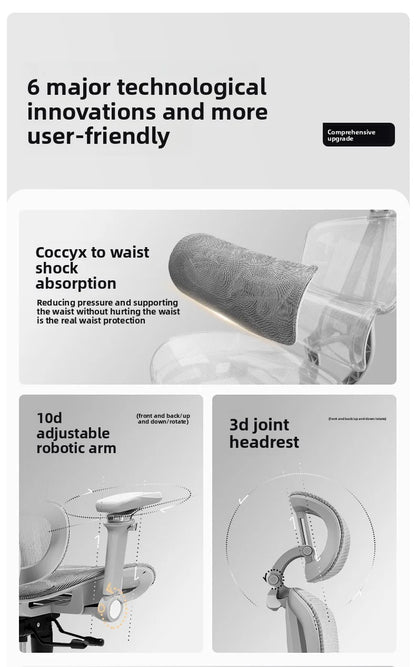 Ergonomic Office Chair Reclining with Footrest High Back Computer Desk Chair with Lumbar Support for Home Office Gaming