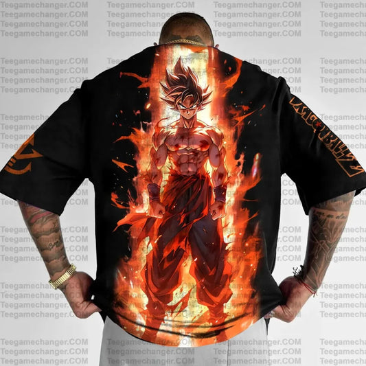 Anime Dragon Ball Son Goku Men Harajuku 2025 Summer T-shirt Oversized Retro Street Women Casual Loose Short Sleeve Unisex Top