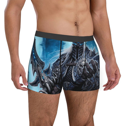 World of Warcraft Arthas-King Underpants Cotton Panties Male Underwear Sexy Shorts Boxer Briefs