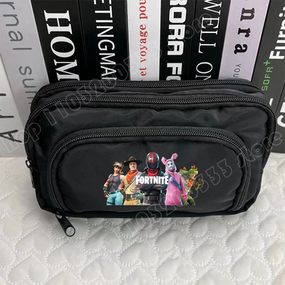 Fortnite Pen Box Creative Game Pattern Pencil Case Harajuku Storage Bag Boy Girl Back to School Supplies Birthday Party Gifts