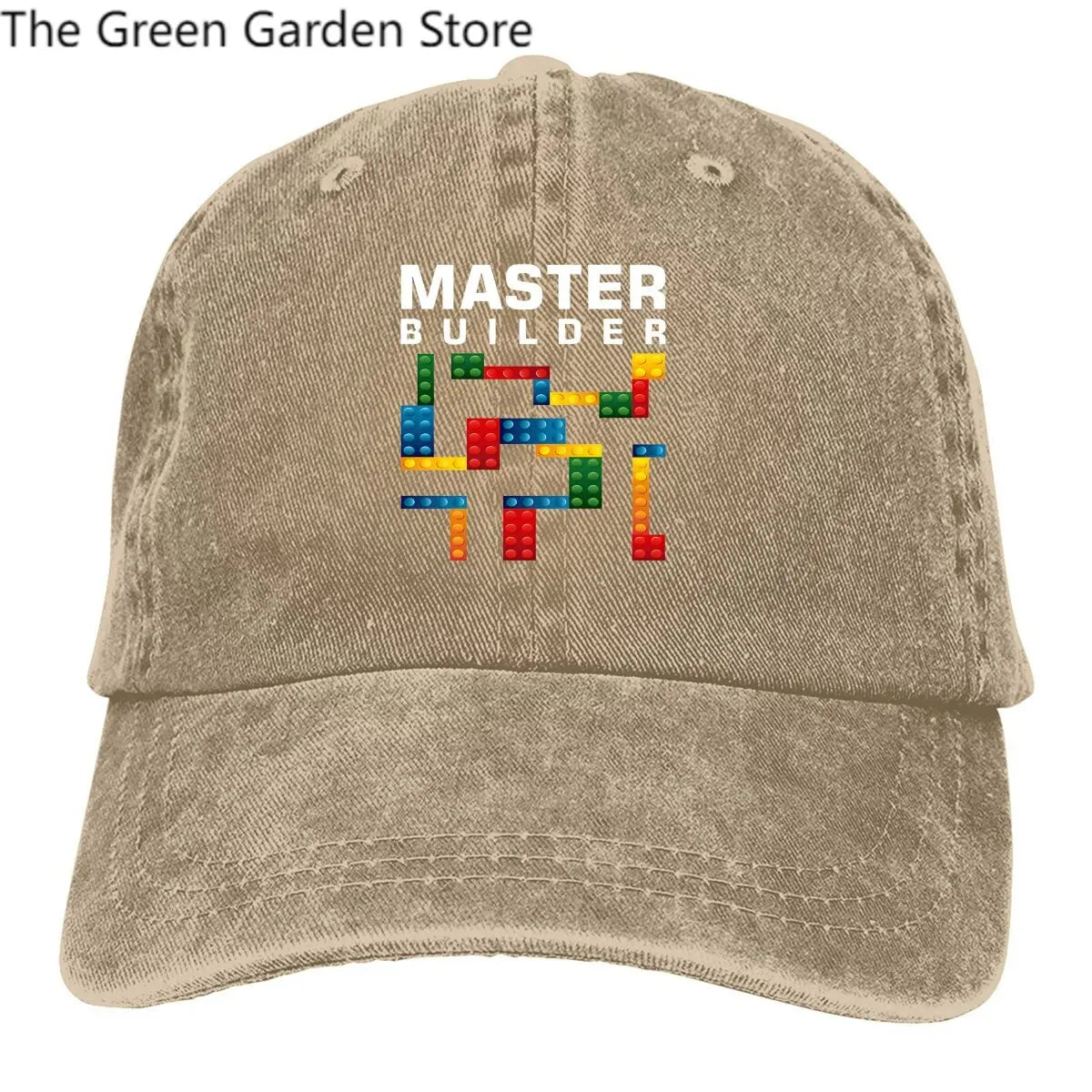 Building Blocks Multicolor Hat Peaked Men's Cap Cool Master Builder  Building Blocks Personalized Visor Protection Hats