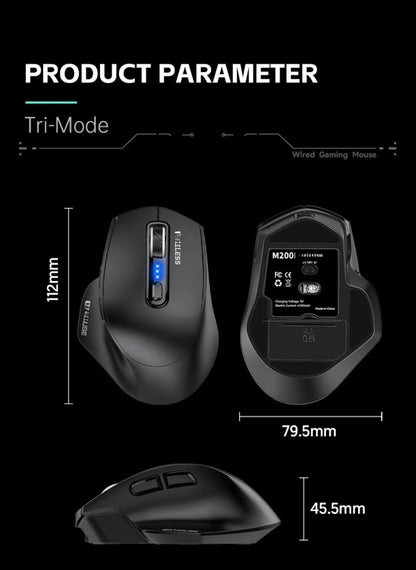 USB Wired Mouse RGB Backlight Silent Ergonomic Adjustable DPI for Desktop Laptop PC Office Gaming Home Daily Working Use
