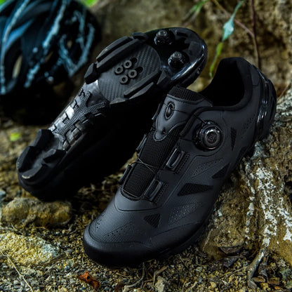 2026 New Men's Non - Slip Breathable Lock - Type Mountain Bike Cycling Shoes Durable Adjustable Outdoor Sports Footwear