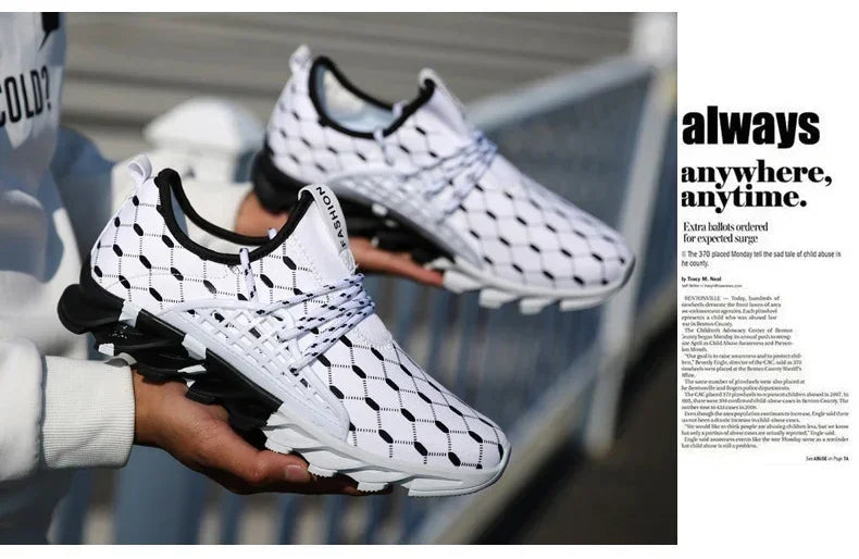Men's Sports Shoes Breathable Casual Walking Tennis Sports Shoes