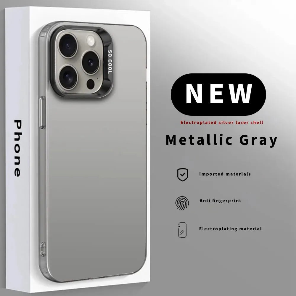 1pc Game F-fornite Phone Case Phone Case IMD Color Silver Shell For IPhone 16 15 14 13 12 11 Pro Max Plus