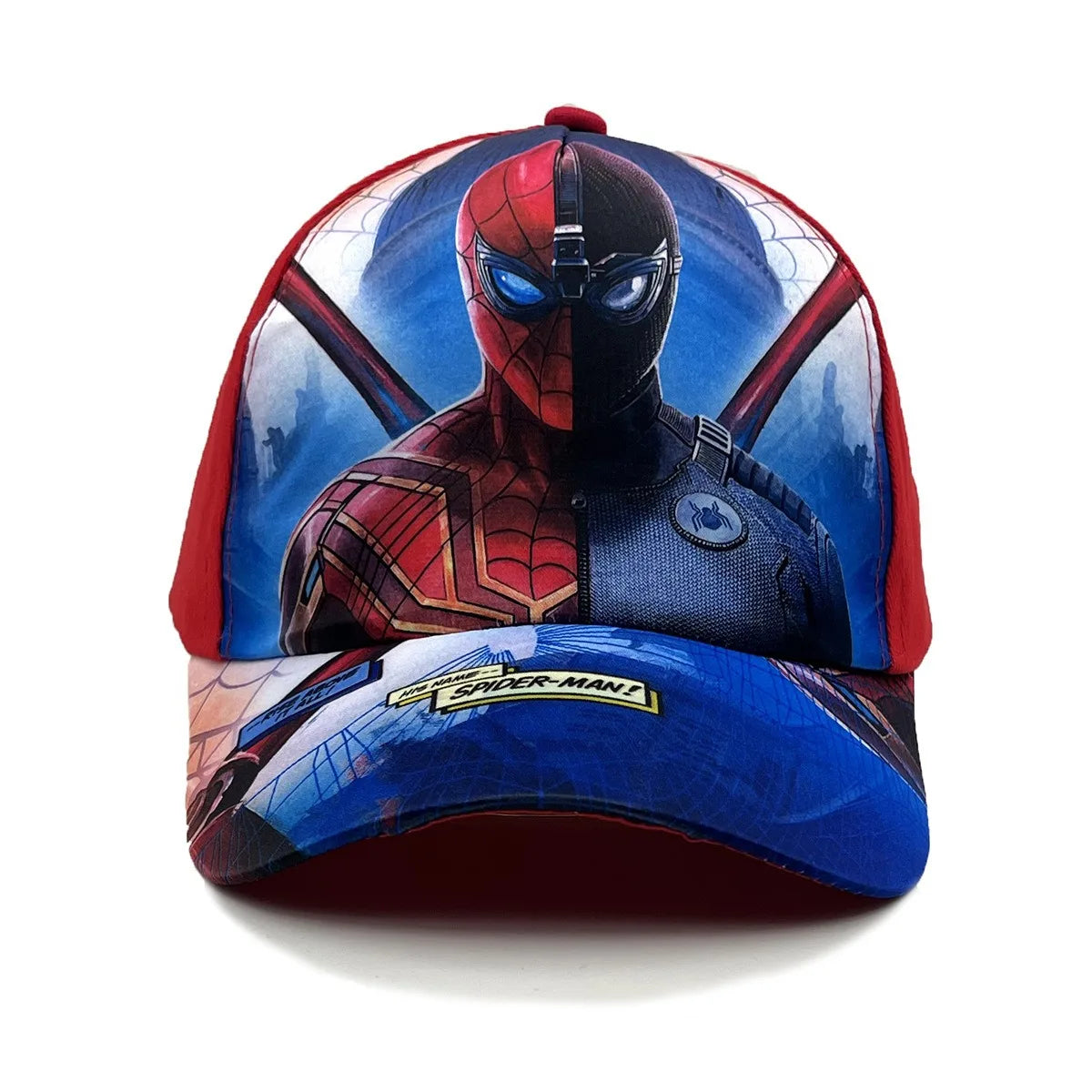 Casquette de baseball Marvel Spider-Man Anime pour enfant, casquette à visière de dessin animé, en coton et polyester, protection solaire toutes saisons, idée cadeau