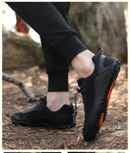 Men's Barefoot Hiking Shoes Breathable Outdoor Sports Climbing Shoes Trekking Sneakers Non-Slip Comfortable Men's Casual Jogging Footwear