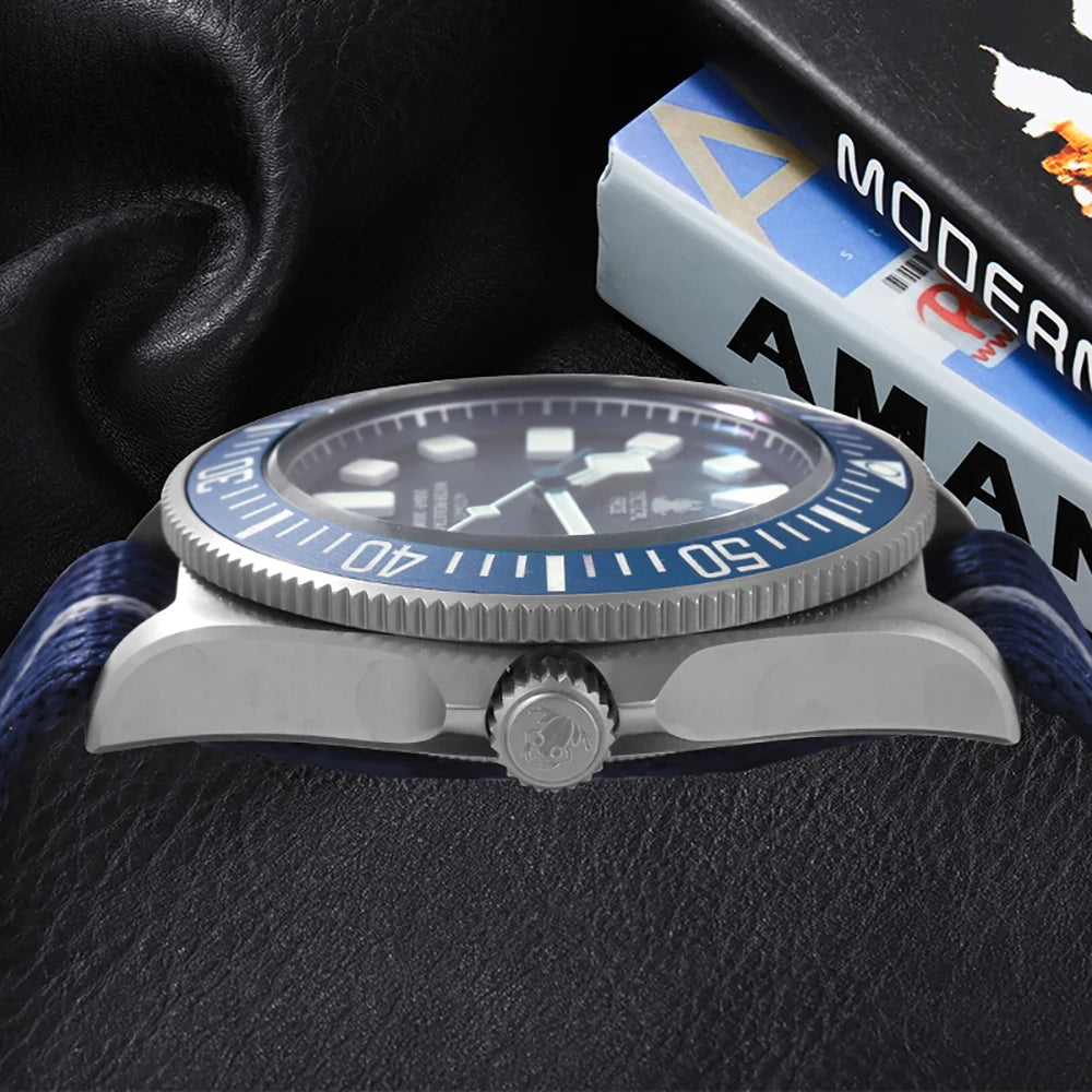 Tactical Frog FXD V4 Mechanical Watch NH35 Automatic Movement Titanium Mens Watches 200m Waterproof Sapphire Luminous 42mm Watch