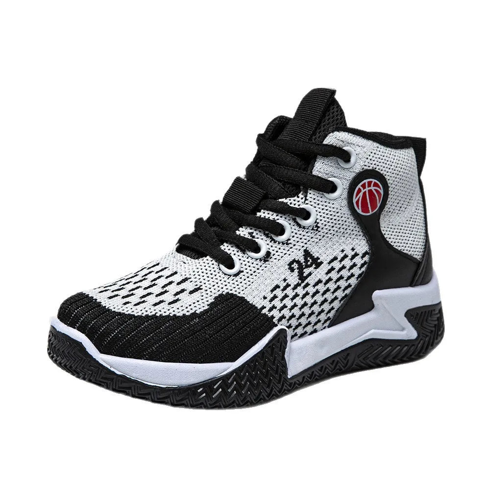 Große High-Top-Sportschuhe für Herren, lässig, atmungsaktiv und bequem, mit dicker Sohle – Basketballschuhe und Laufschuhe