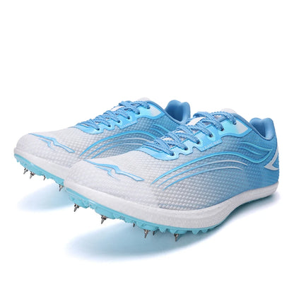 High Quality Men Women Track and Field Shoes Youth Anti Slip Sneakers Outdoor Professional Jumping Runn Shoes Student Trainers