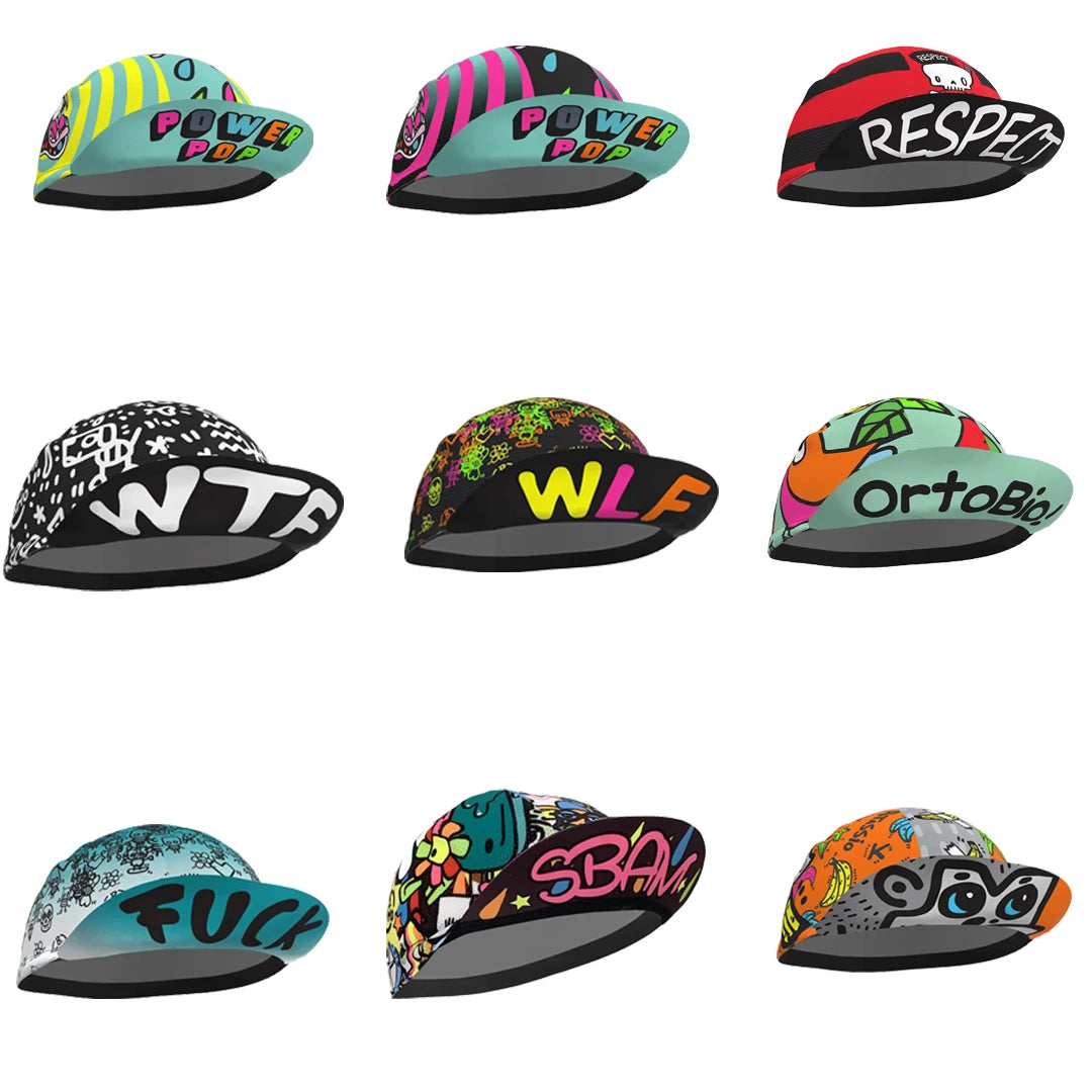 Klasické letní prodyšné cyklistické čepice pro muže a ženy, vtipné, různé styly, rychleschnoucí sportovní čepice, červené, modré, černé, bílé