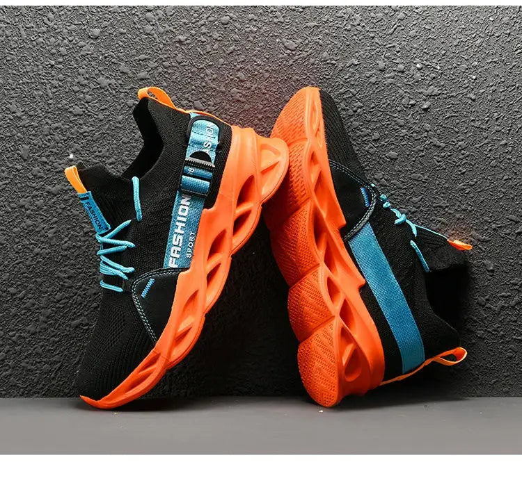 Hot Sale Fashion Purple Casual Sneakers Women Men Blade Running Shoes Big Size 48 Light Breathable Sports Shoes Men Mesh Sneakers
