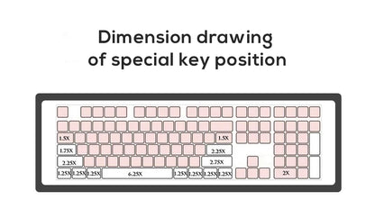 108 Keys ABS Keycaps Black Backlight OEM Profile Suit for 61 87 104 Mechanical Keyboard Anne Pro 2 GK61 SK61 GK64 PC Game Ajazz