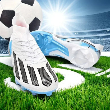 Men's New TF Football Boots Sneakers Society Turf Grass Ultralight Male Soccer Shoes Comfortable Ankle Football Shoes Futsal Fast