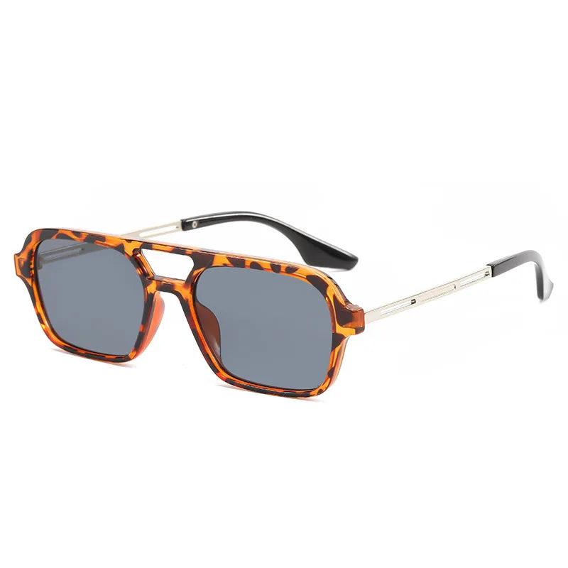 Square Small Frame Double Beam Sunglasses Pilot Retro Sunglasses Instagram Popular Classic Sunglasses 3517