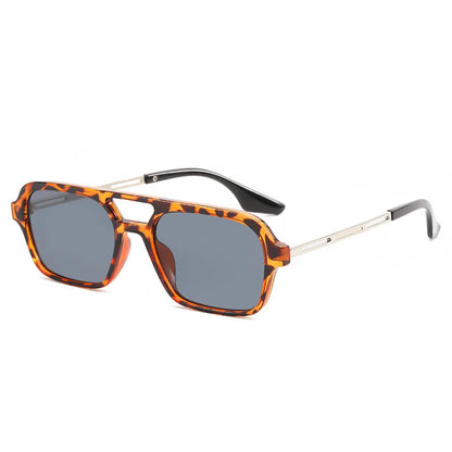 Square Small Frame Double Beam Sunglasses Pilot Retro Sunglasses Instagram Popular Classic Sunglasses 3517