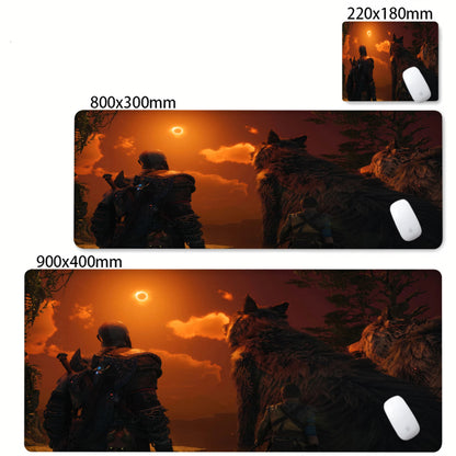 Xxl Mouse Pad God of War Desk Mat Pc Gaming Accessories Keyboard Computer Mousepad Gamer Large Cabinet Office Table Carpet Rug
