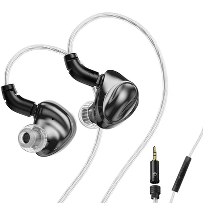 TRN Dolphin headphone10mm dual magnetic circuit dynamic driver Liquid metal Earphone