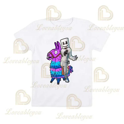 Boys Girls Cartoon T-shirt Fortnite T-shirt Battle Royale 3D 3 to 14 Years Victory Royale Game Kids Tops Teen Clothes
