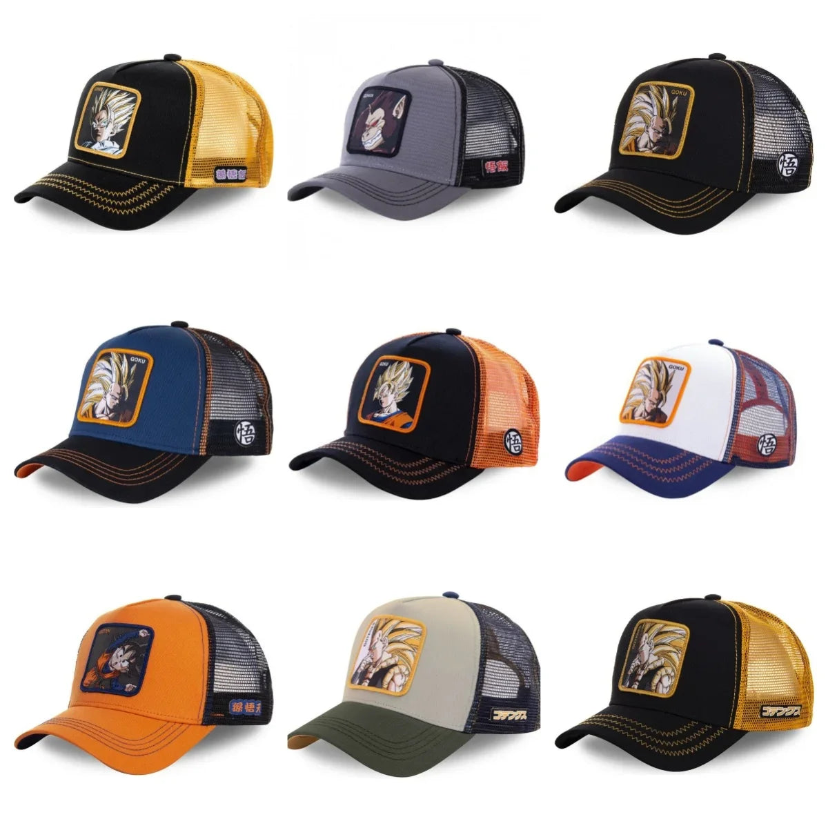 VŠECHNY styly: Kšiltovka Dragon Ball, kšiltovka typu snapback, kšiltovka s výčnělkem, pánská kšiltovka s výšivkou, kšiltovka ve stylu hip-hop, sluneční kšiltovka, nastavitelná kšiltovka typu trucker, síťovaná kšiltovka