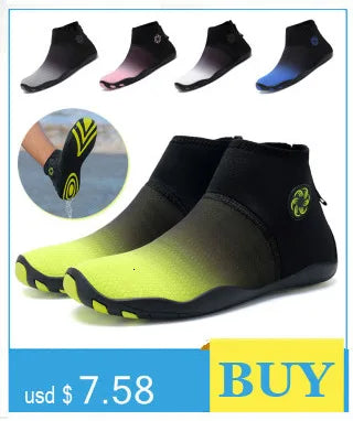 Men Women Water Shoes Aqua Shoes Drainage Beach Sports Swim Sandals Quick Dry Boating Barefoot Diving Fishing Surfing Sneakers