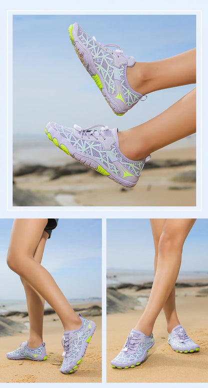 New Barefoot Wading Shoes Men and Women Mesh Quick-Drying Beach Shoes Outdoor Non-Slip Swimming Shoes Unisex Water Sports Shoes