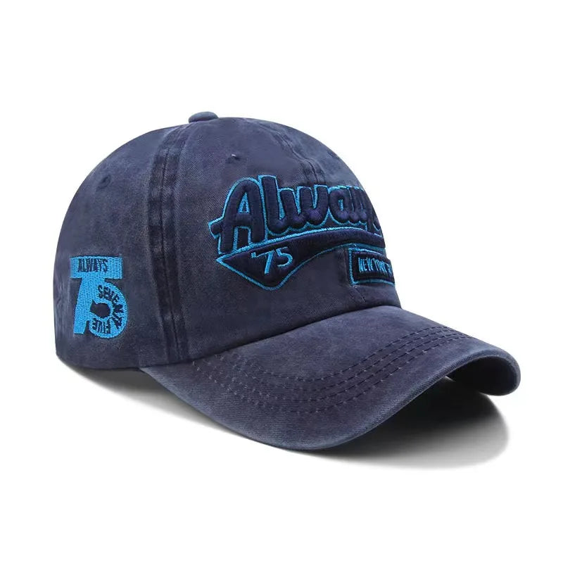 Washed cotton mesh breathable baseball cap made old light board caps men and women tide spring and summer hat women